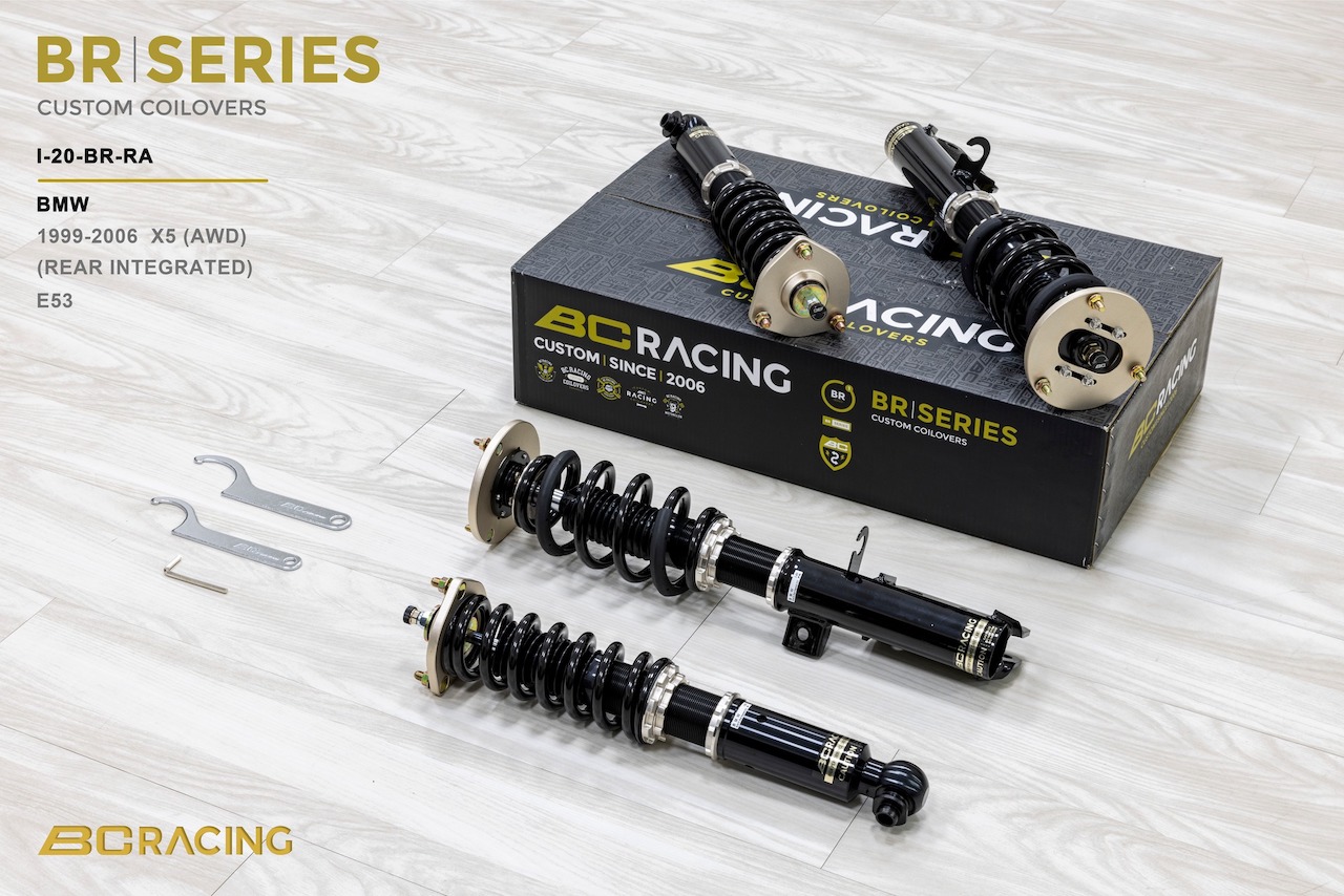 BC RACING BR ALUSTASARJA I-20 (TRUE COILOVER) (Ilmapussi jätetään paikalleen tyhjänä)