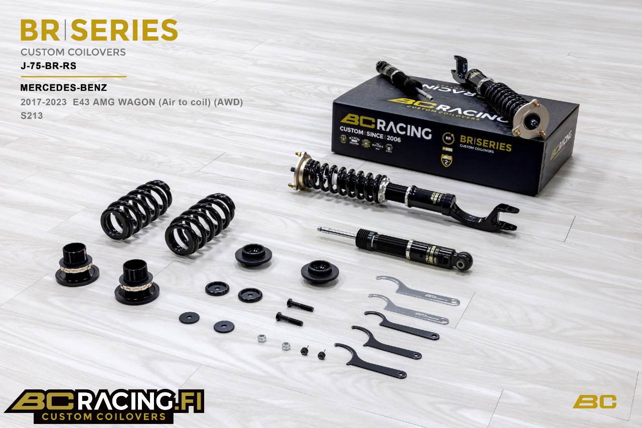 BC RACING BR ALUSTASARJA J-75 (COILOVER KONVERSIO)