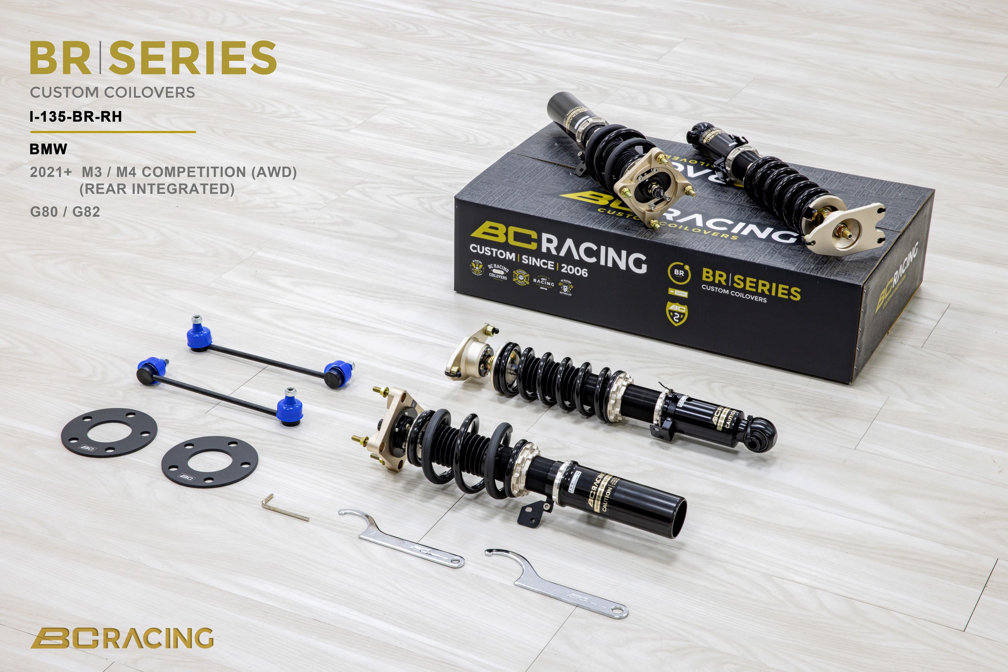 BC RACING BR ALUSTASARJA I-135 TRUE COILOVER